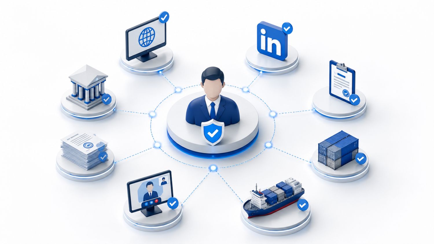Multi-tiered algorithm for verification and qualification of B2B buyers by exporters