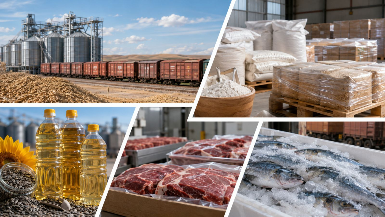 Экспорт продуктов питания и сельхозпродукции из Казахстана